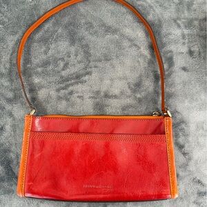 Kenneth Cole Red and Orange Shoulder Bag